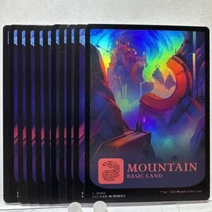MTG Mountain 0290 Foil The Lost Caverns of Ixalan LCI Plus 10 Base Land Lot